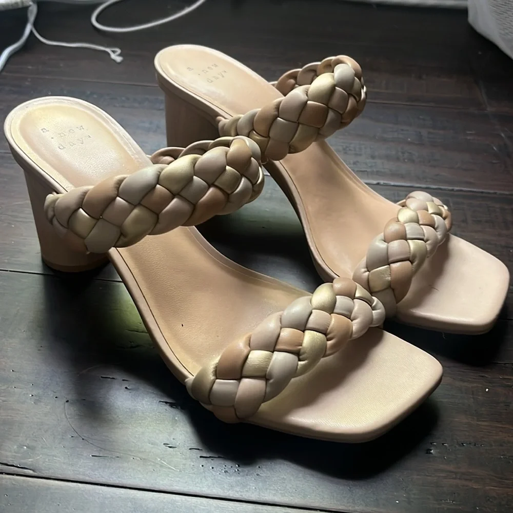 A New Day Braided Open Toe Heels - Picture 5 of 5